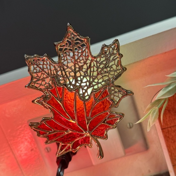 Bath & Body Works Wallflowers Plus Leaves Fall Autumn Gold Scent Control Light - Picture 2 of 5
